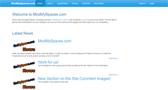 Desktop Screenshot of modmyspaces.com