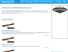 Tablet Screenshot of modmyspaces.com